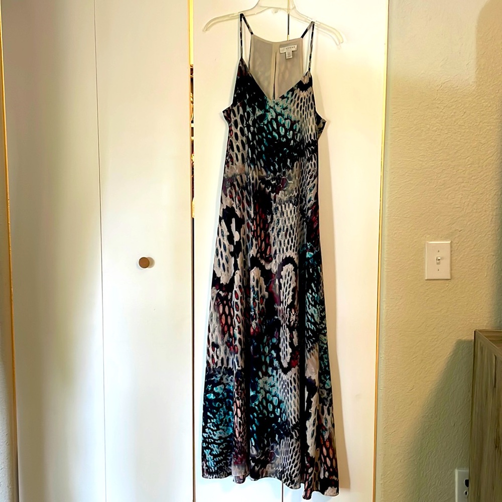 Kenar Maxi Multi Colored Print Dress - Wedding Guest, Special Occasion